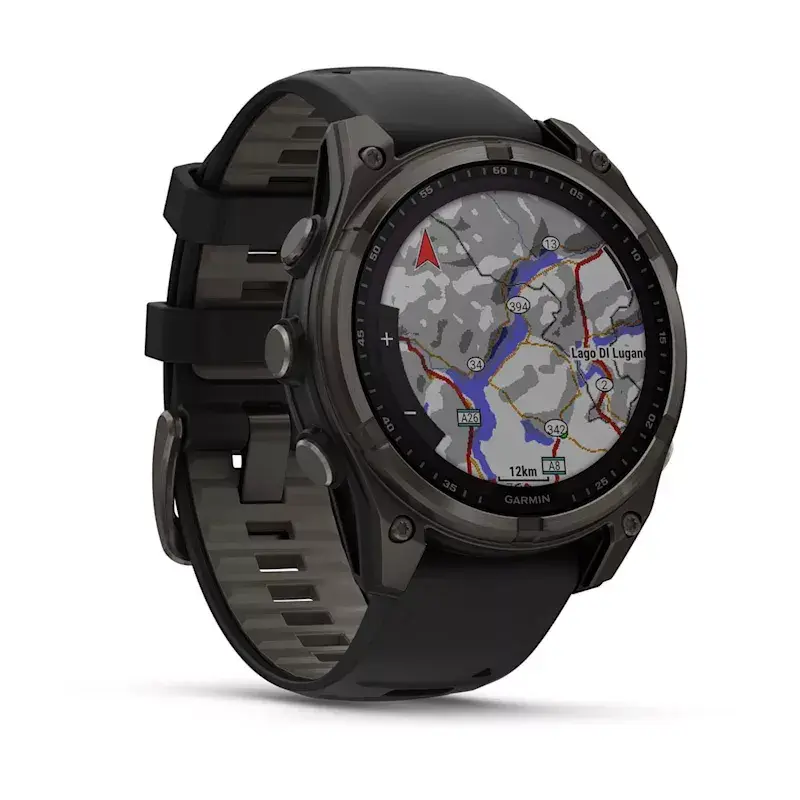 Sport-Smartwatch GARMIN fenix 8 Black – 51 mm Gehäuse, Saphirglas, Solar, GPS, 32 GB, 10 ATM, 1,3 Zoll Display