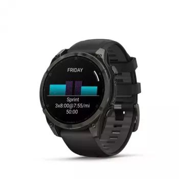 Sport-Smartwatch GARMIN fenix 8 Black, 47 mm Gehäuse, AMOLED 1,4 Zoll, Saphirglas, GPS/GLONASS/Galileo, 16 Tage Akkulaufzeit