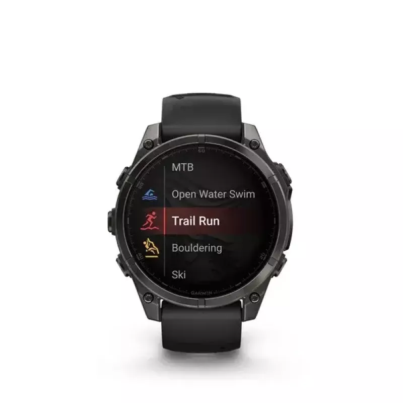 Sport-Smartwatch GARMIN fenix 8 Black, 47 mm Gehäuse, AMOLED 1,4 Zoll, Saphirglas, GPS/GLONASS/Galileo, 16 Tage Akkulaufzeit
