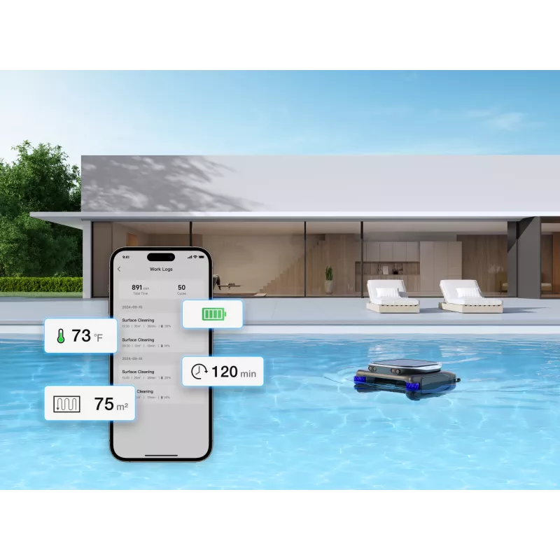 Roboter-Poolreiniger Dreame J1 Akku 5000 mAh Schwarz