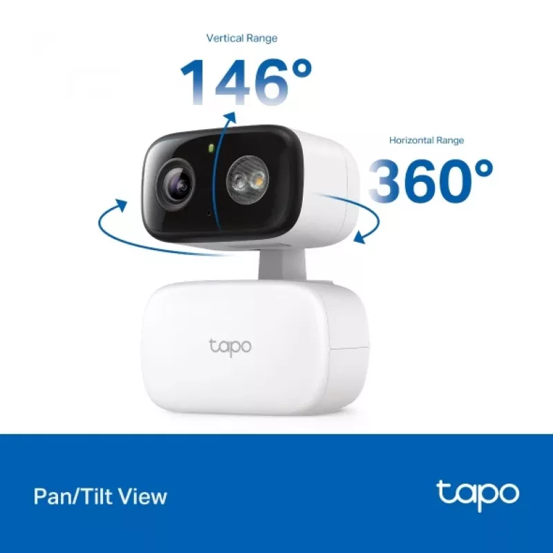 Überwachungskamera TP-LINK Tapo C206 – Innen-/Außeneinsatz 1080p HD, Schwenk & Neige, Nachtsicht, Zweiwege-Audio