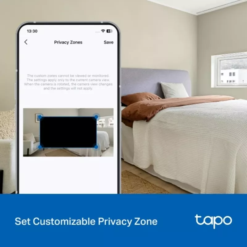Überwachungskamera TP-LINK Tapo C206 – Innen-/Außeneinsatz 1080p HD, Schwenk & Neige, Nachtsicht, Zweiwege-Audio