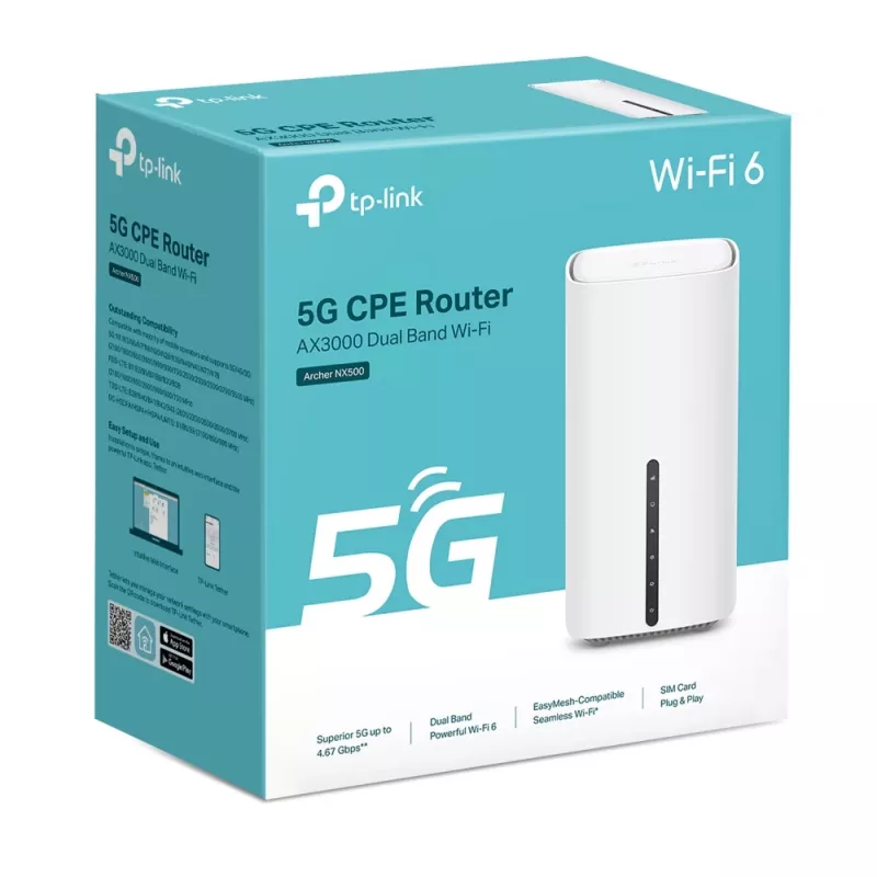 TP-Link Archer NX500 WLAN-Router Gigabit Ethernet Dual-Band (2,4 GHz / 5 GHz) 5G Weiß