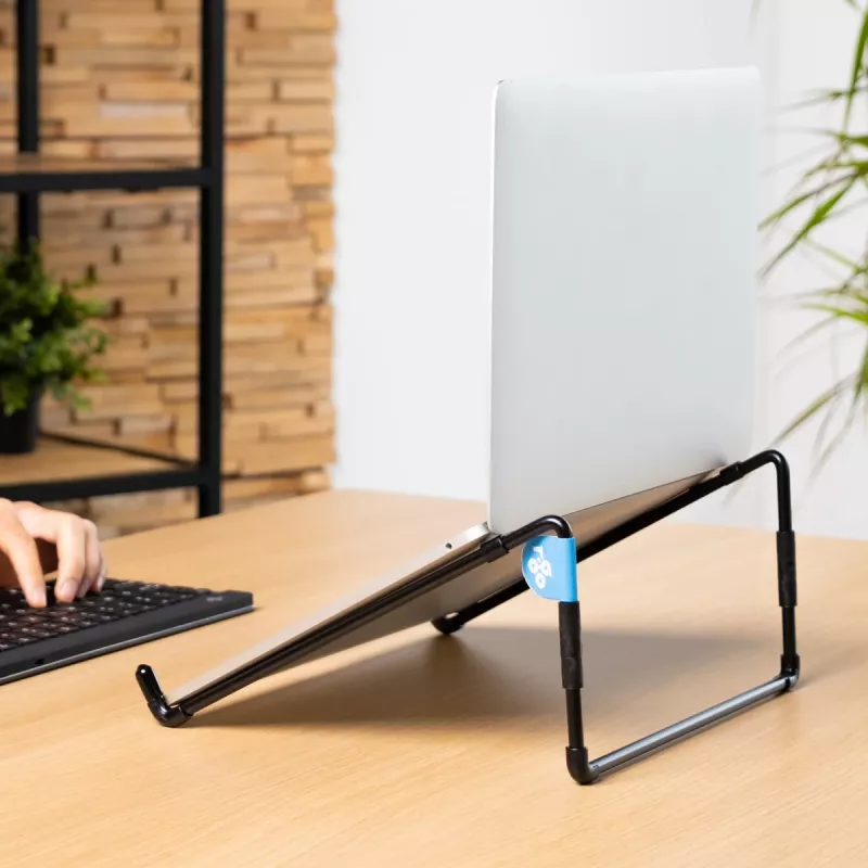 R-Go Tools Laptopständer R-Go Steel Travel, ergonomisch und faltbar, geeignet für 10-22 Zoll Laptops, schwarz