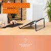 R-Go Tools Laptopständer R-Go Steel Travel, ergonomisch und faltbar, geeignet für 10-22 Zoll Laptops, schwarz
