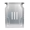R-Go Tools Laptop-Halterung R-Go Riser Basic, zusammenklappbarer und verstellbarer Laptop-Riser, Aluminium, silber