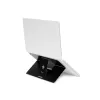 R-Go Tools Laptop-Ständer R-Go Riser Attachable, verstellbar, integriert in Ihren Laptop, Aluminium, schwarz