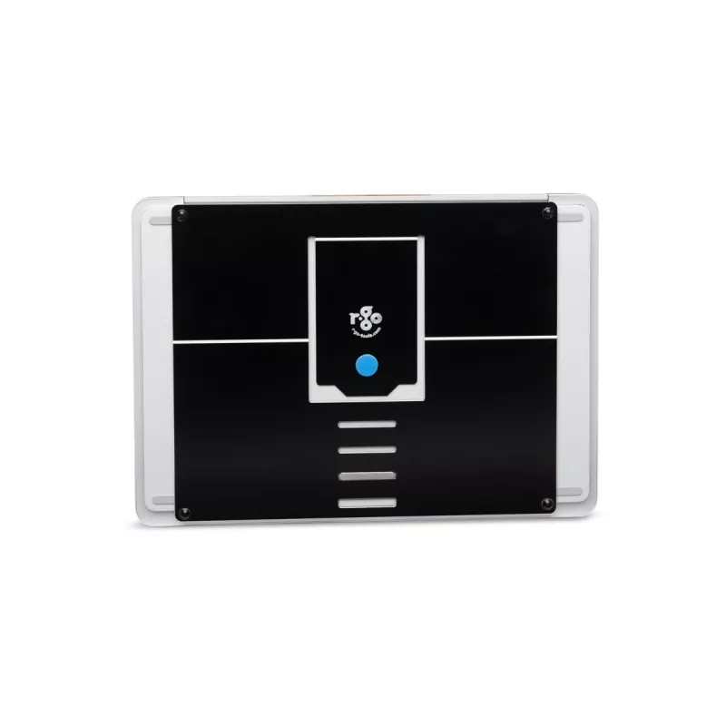 R-Go Tools Laptop-Ständer R-Go Riser Attachable, verstellbar, integriert in Ihren Laptop, Aluminium, schwarz