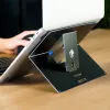 R-Go Tools Laptop-Ständer R-Go Riser Attachable, verstellbar, integriert in Ihren Laptop, Aluminium, schwarz