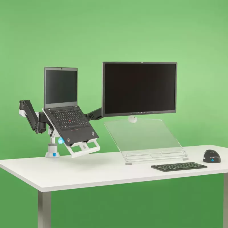 R-Go Tools Laptop-Halterung R-Go Morelia, Modul für Monitorarm Caparo und Zepher