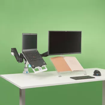 R-Go Tools R-Go Morelia Dokumentenhalter, Modul mit Caparo und Zepher Monitorarm