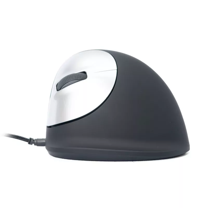 R-Go Tools Ergonomische Maus R-Go HE Break mit Pausensoftware, groß (Handgröße ≥ 185 mm), linkshändig, kabelgebunden, schwarz