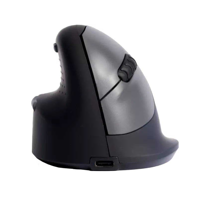 R-Go Tools Ergonomische Maus R-Go HE Break mit Pausensoftware, medium (Handgröße 165-185 mm), linkshändig, Bluetooth, schwarz
