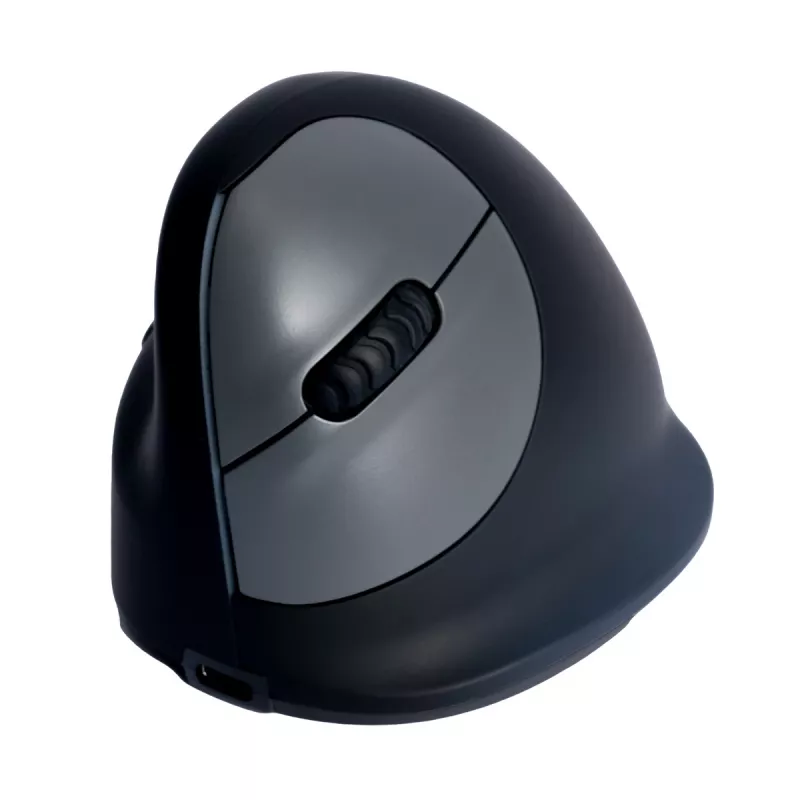 R-Go Tools Ergonomische Maus R-Go HE Break mit Pausensoftware, medium (Handgröße 165-185 mm), linkshändig, Bluetooth, schwarz