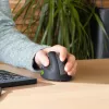 R-Go Tools Ergonomische Maus R-Go HE Break mit Pausensoftware, medium (Handgröße 165-185 mm), linkshändig, Bluetooth, schwarz