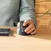 R-Go Tools Ergonomische Maus R-Go HE Break mit Pausensoftware, medium (Handgröße 165-185 mm), linkshändig, Bluetooth, schwarz