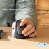 R-Go Tools Ergonomische Maus R-Go HE Break mit Pausensoftware, medium (Handgröße 165-185 mm), linkshändig, Bluetooth, schwarz