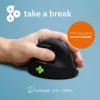 R-Go Tools Ergonomische Maus R-Go HE Break mit Pausensoftware, medium (Handgröße 165-185 mm), linkshändig, Bluetooth, schwarz
