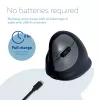 R-Go Tools Ergonomische Maus R-Go HE Break mit Pausensoftware, medium (Handgröße 165-185 mm), linkshändig, Bluetooth, schwarz