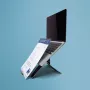 R-Go Tools Laptop-Ständer R-Go Riser Document, ergonomischer, faltbarer und verstellbarer Ständer mit Dokumentenhalter, schwarz