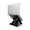 R-Go Tools Laptop-Ständer R-Go Riser Document, ergonomischer, faltbarer und verstellbarer Ständer mit Dokumentenhalter, schwarz