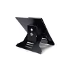 R-Go Tools Laptop-Ständer R-Go Riser Document, ergonomischer, faltbarer und verstellbarer Ständer mit Dokumentenhalter, schwarz