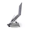 R-Go Tools Laptop-Ständer R-Go Riser Document, ergonomischer, faltbarer und verstellbarer Ständer mit Dokumentenhalter, schwarz