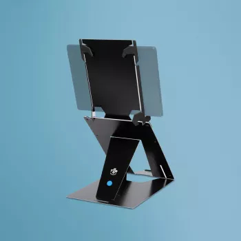 R-Go Tools Tablet- und Laptopständer R-Go Riser Duo, geeignet für 10–22-Zoll-Bildschirm, schwarz