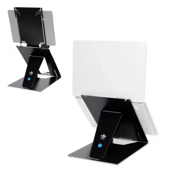 R-Go Tools Tablet- und Laptopständer R-Go Riser Duo, geeignet für 10–22-Zoll-Bildschirm, schwarz
