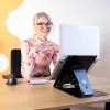 R-Go Tools Tablet- und Laptopständer R-Go Riser Duo, geeignet für 10–22-Zoll-Bildschirm, schwarz