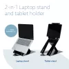 R-Go Tools Tablet- und Laptopständer R-Go Riser Duo, geeignet für 10–22-Zoll-Bildschirm, schwarz