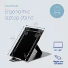 R-Go Tools Tablet- und Laptopständer R-Go Riser Duo, geeignet für 10–22-Zoll-Bildschirm, schwarz