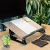 R-Go Tools Dokumentenhalter R-Go Read2Write, geeignet zum Lesen und Schreiben, ergonomisch, mit weicher Schaumstoff-Handballenauflage, matt Acryl