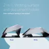 R-Go Tools Dokumentenhalter R-Go Read2Write, geeignet zum Lesen und Schreiben, ergonomisch, mit weicher Schaumstoff-Handballenauflage, matt Acryl