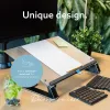 R-Go Tools Dokumentenhalter R-Go Read2Write, geeignet zum Lesen und Schreiben, ergonomisch, mit weicher Schaumstoff-Handballenauflage, matt Acryl