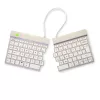 R-Go Tools Ergonomische Tastatur R-Go Split Break mit Pausensoftware, ergonomische geteilte Tastatur, QWERTY (UK), Bluetooth, weiß