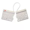 R-Go Tools Ergonomische Tastatur R-Go Split Break mit Pausensoftware, ergonomische geteilte Tastatur, QWERTY (UK), Bluetooth, weiß