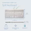R-Go Tools Ergonomische Tastatur R-Go Split Break mit Pausensoftware, ergonomische geteilte Tastatur, QWERTY (UK), Bluetooth, weiß