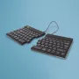 R-Go Tools Ergonomische Tastatur R-Go Split Break mit Pausensoftware, ergonomische geteilte Tastatur, QWERTY (UK), Bluetooth, Schwarz