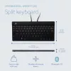 R-Go Tools Ergonomische Tastatur R-Go Split Break mit Pausensoftware, ergonomische geteilte Tastatur, QWERTY (UK), Bluetooth, Schwarz