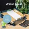 R-Go Tools Dokumentenhalter R-Go Read2Write, geeignet zum Lesen und Schreiben, ergonomisch, mit weicher Schaumstoff-Handgelenkauflage, Eichenholz