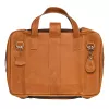 R-Go Tools Laptoptasche R-Go Viva, vollnarbiges Leder, mit integriertem Laptopständer, Schultergurt, 39,6 cm (15,6 Zoll), braun