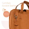 R-Go Tools Laptoptasche R-Go Viva, vollnarbiges Leder, mit integriertem Laptopständer, Schultergurt, 39,6 cm (15,6 Zoll), braun