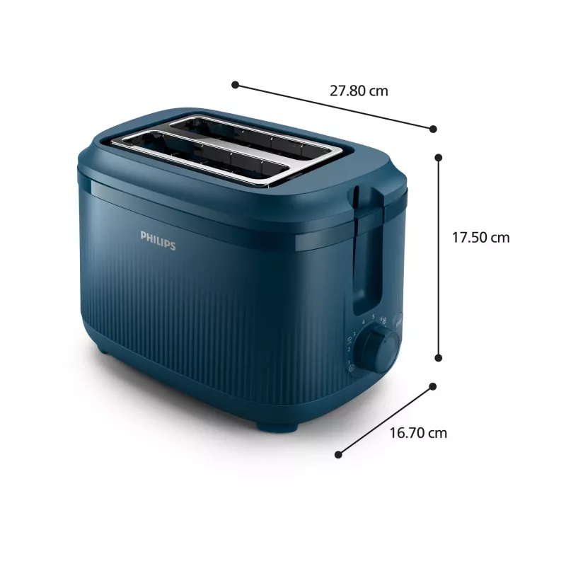 Philips 3000 series HD2511/70 Toaster 8 2 Scheiben 830 W Blau
