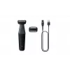 Körpertrimmer Philips BODYGROOM Series 3000 BG3017/01 Spritzwassergeschützt Schwarz Grau