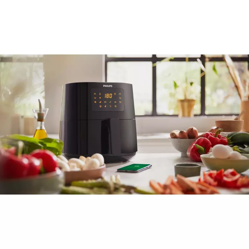 Philips 5000 Serie HD9255/30 Heißluftfritteuse Einzel 4,1 l Standgerät 1400 W Gold, Weiß