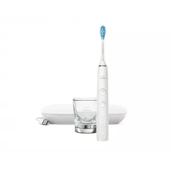 Sonic elektrische Zahnbürste Philips DiamondClean 9000 HX9911 — vibrierende Zahnbürste, Li‑Ion wiederaufladbar, 3 Modi, weiß