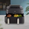 Heißluftfritteuse Philips 5000 Serie NA551/00 — 9 L Kapazität, 2300 W, Touch-Steuerung, LED-Anzeige, schwarz/silber