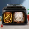 Heißluftfritteuse Philips 5000 Serie NA551/00 — 9 L Kapazität, 2300 W, Touch-Steuerung, LED-Anzeige, schwarz/silber