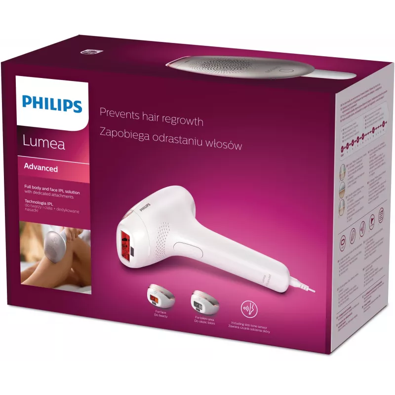 Philips Lumea Advanced SC1998/00 Licht-Haarentferner Intense Pulsed Light (IPL) Elfenbein
